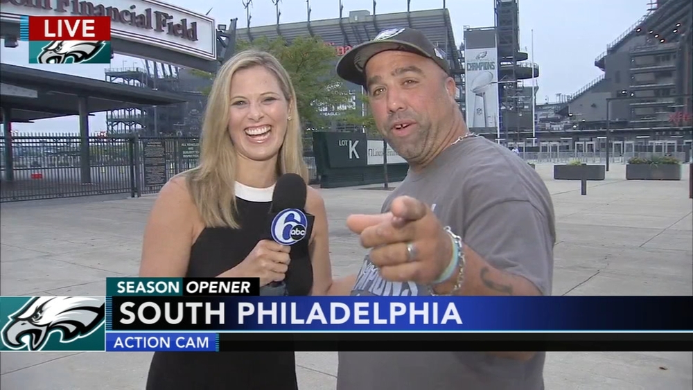 1st Eagles fan to arrive at the Linc