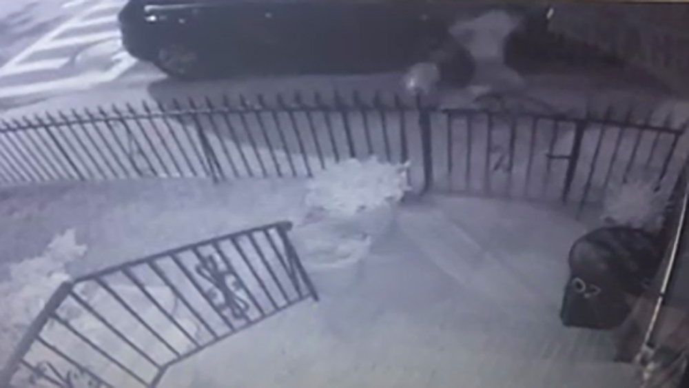 Surveillance of suspect in Brooklyn attempted rape