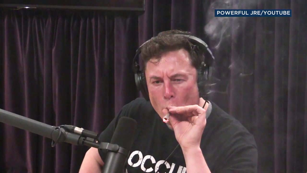 does joe rogan dip tobacco Elon Musk appears to smoke marijuana during YouTube interview with Joe Rogan;  Tesla stock plummets
