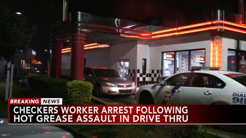 Checker's employee arrested after allegedly assaulting woman with hot grease