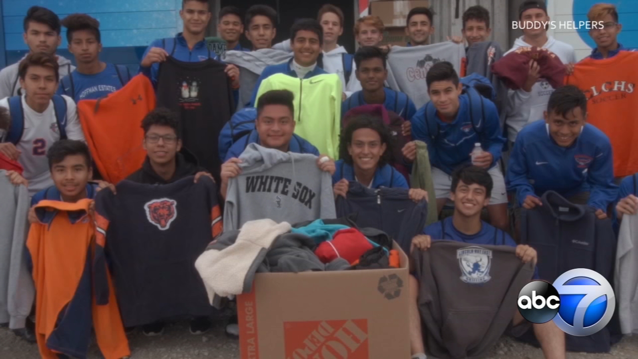 Students collect sweatshirts to raise awareness of teen suicide