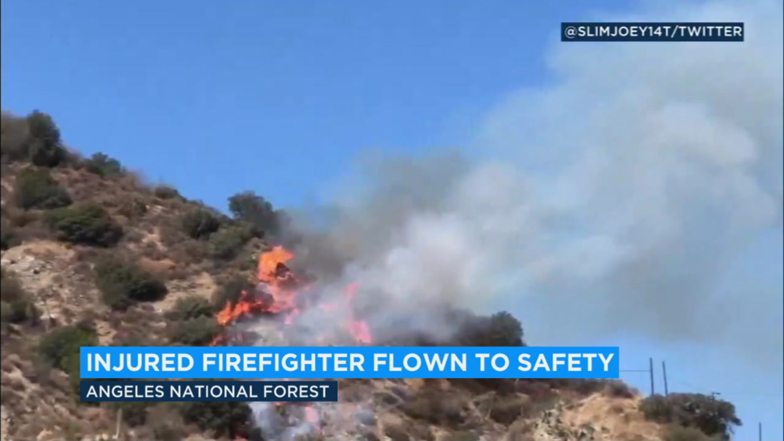 Fork Fire burns 60 acres above Azusa; 1 firefighter injured ABC7 Los Angeles