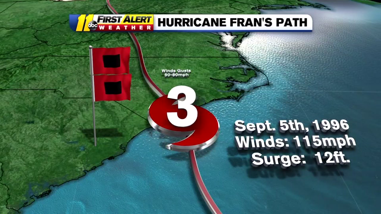 Many say Florence's path reminiscent of devastating Hurricane Fran
