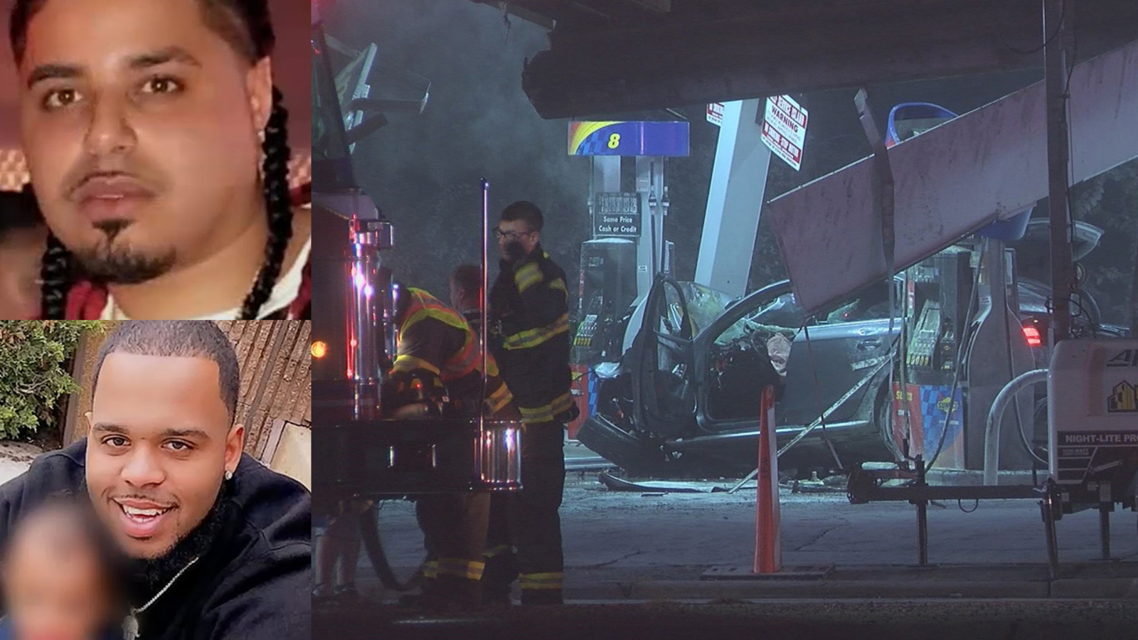 2 young fathers killed when SUV slams into Commack gas station - ABC7 ...
