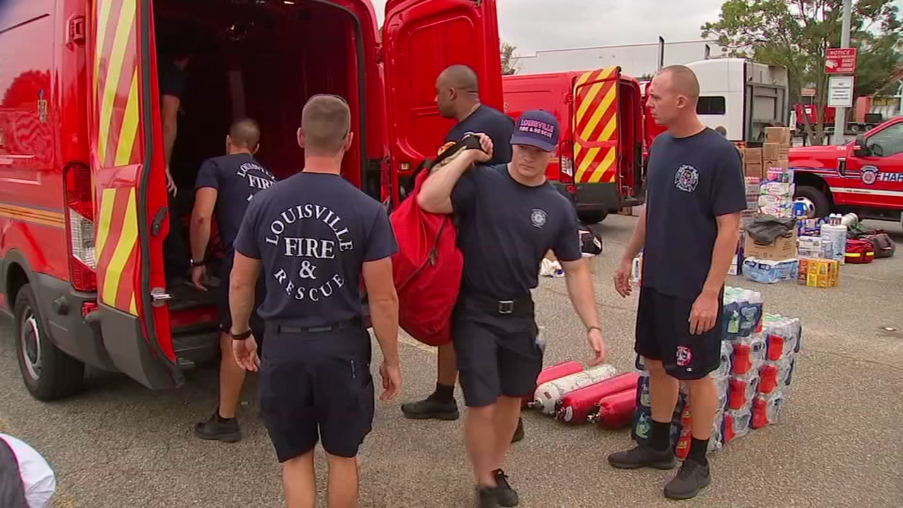 First responders from all over the country coming to assist in relief efforts