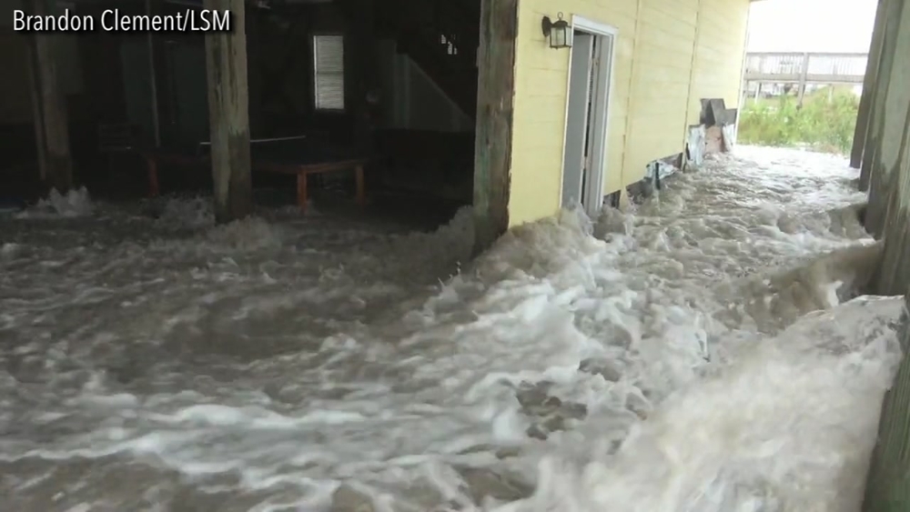 As Hurricane Florence nears landfall, Topsail Beach is already feeling the impacts of the giant storm.