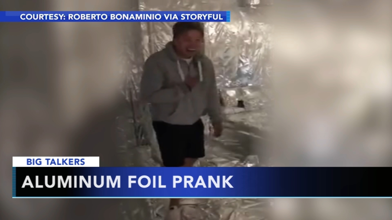 Roommates pull off hilarious aluminum foil prank in friend's bedroom
