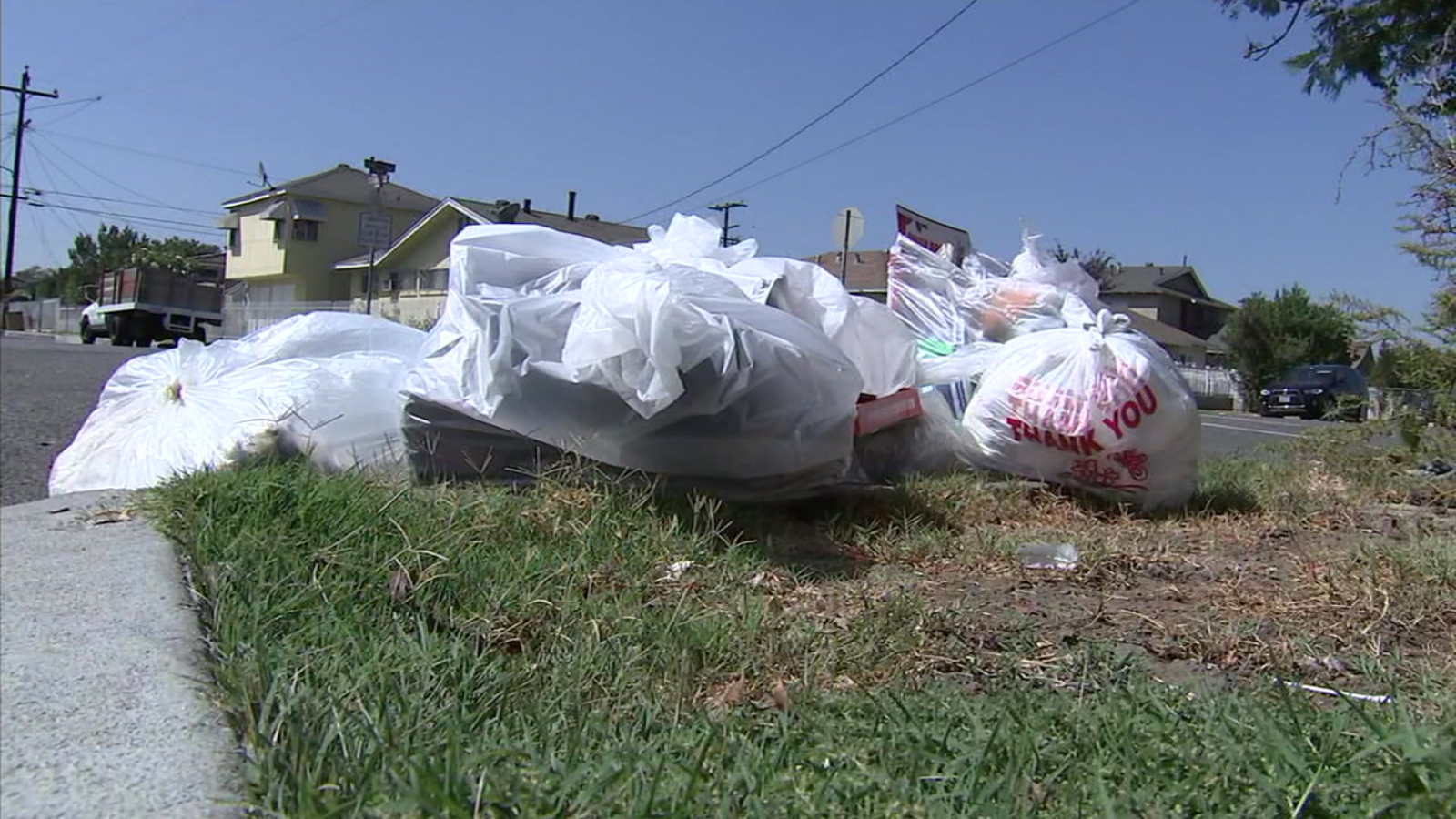 Change in trash collection businesses causes pileup in Maywood ABC7