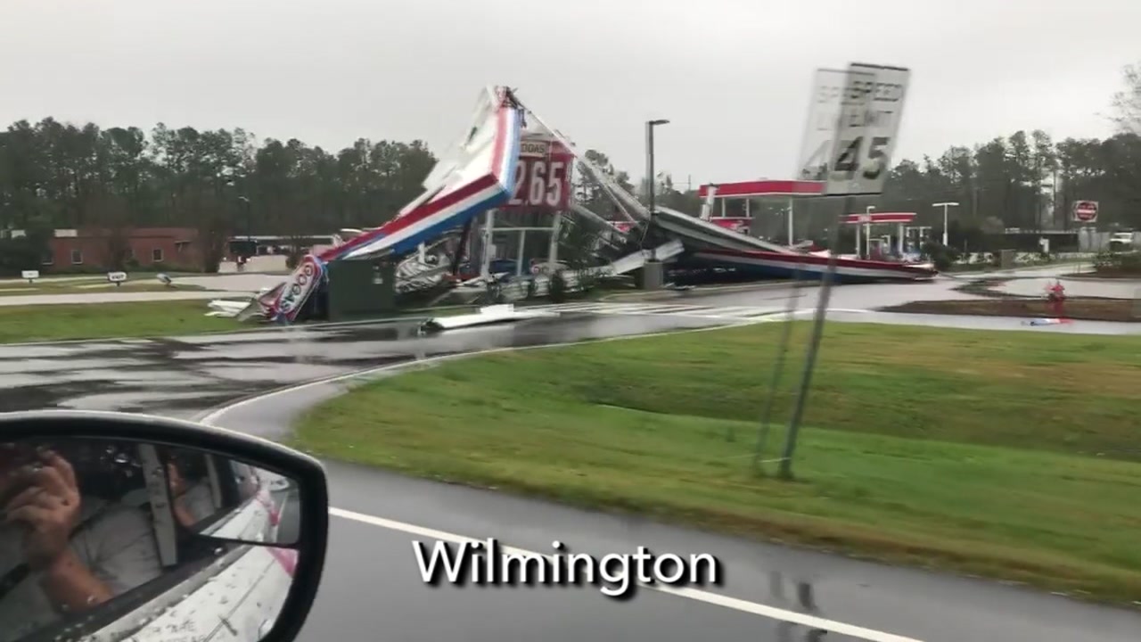 Hurricane Florence causes significant damage in Wilmington