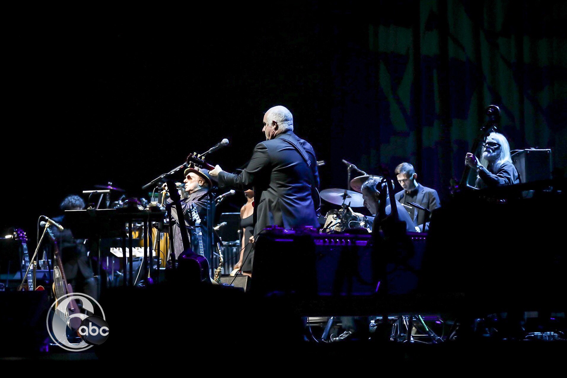 The Van Morrison band performing