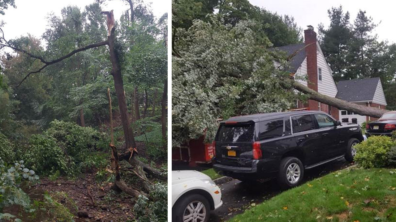 Strong winds cause power outages in New Jersey town, cancel school