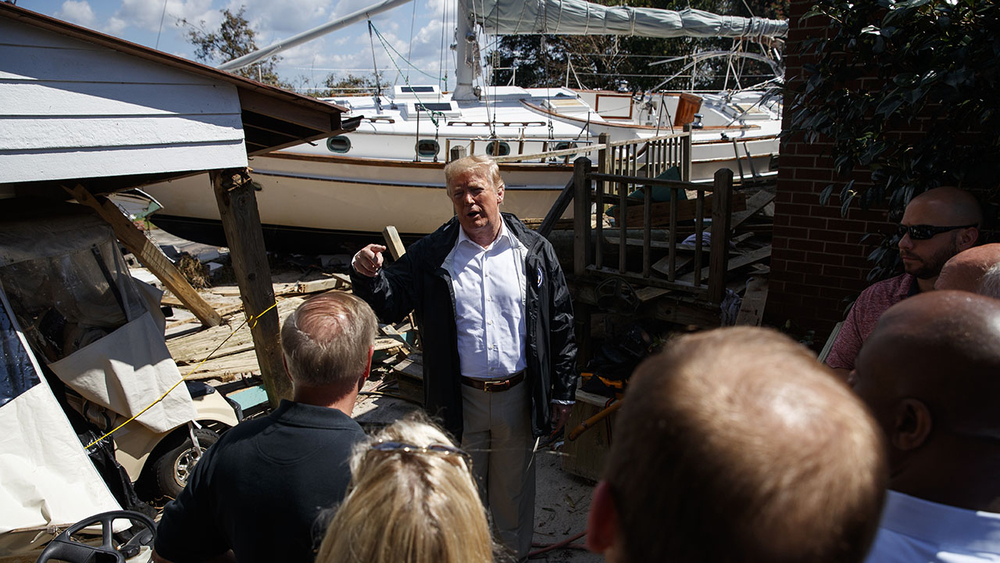 President Donald Trump visits NC