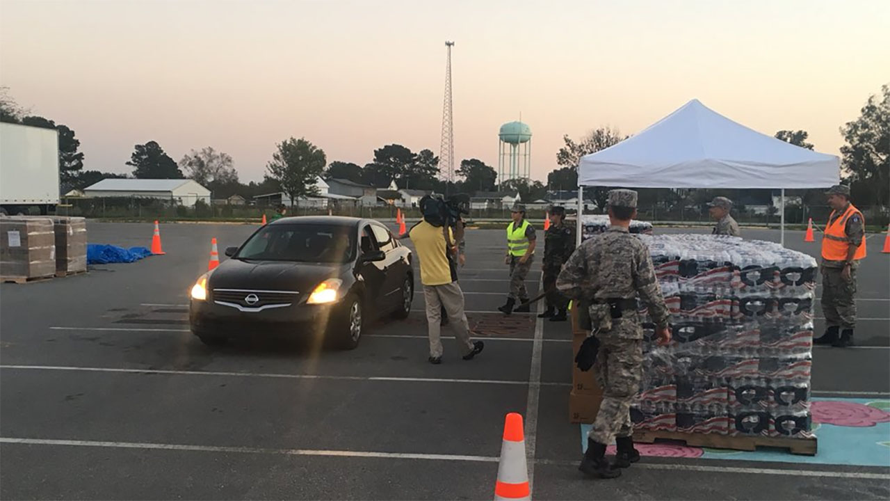Helping out in flood-ravaged Lenoir County