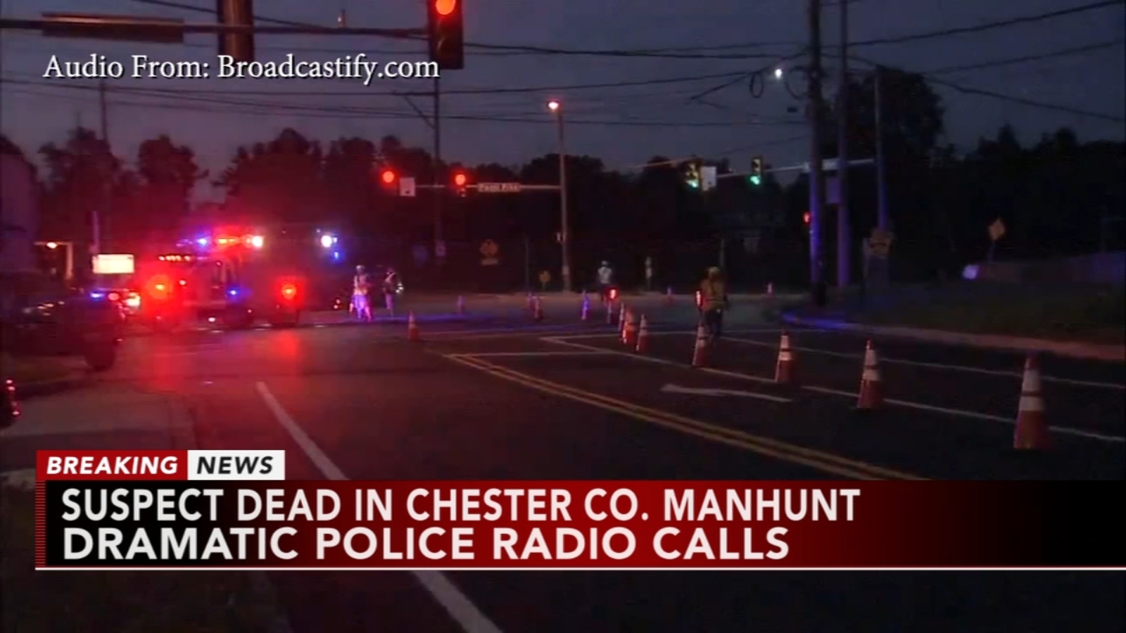 LISTEN Police radio audio of manhunt for man accused of killing
