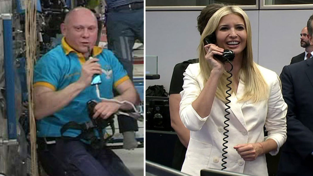Russian cosmonaut's words send Ivanka Trump over the moon