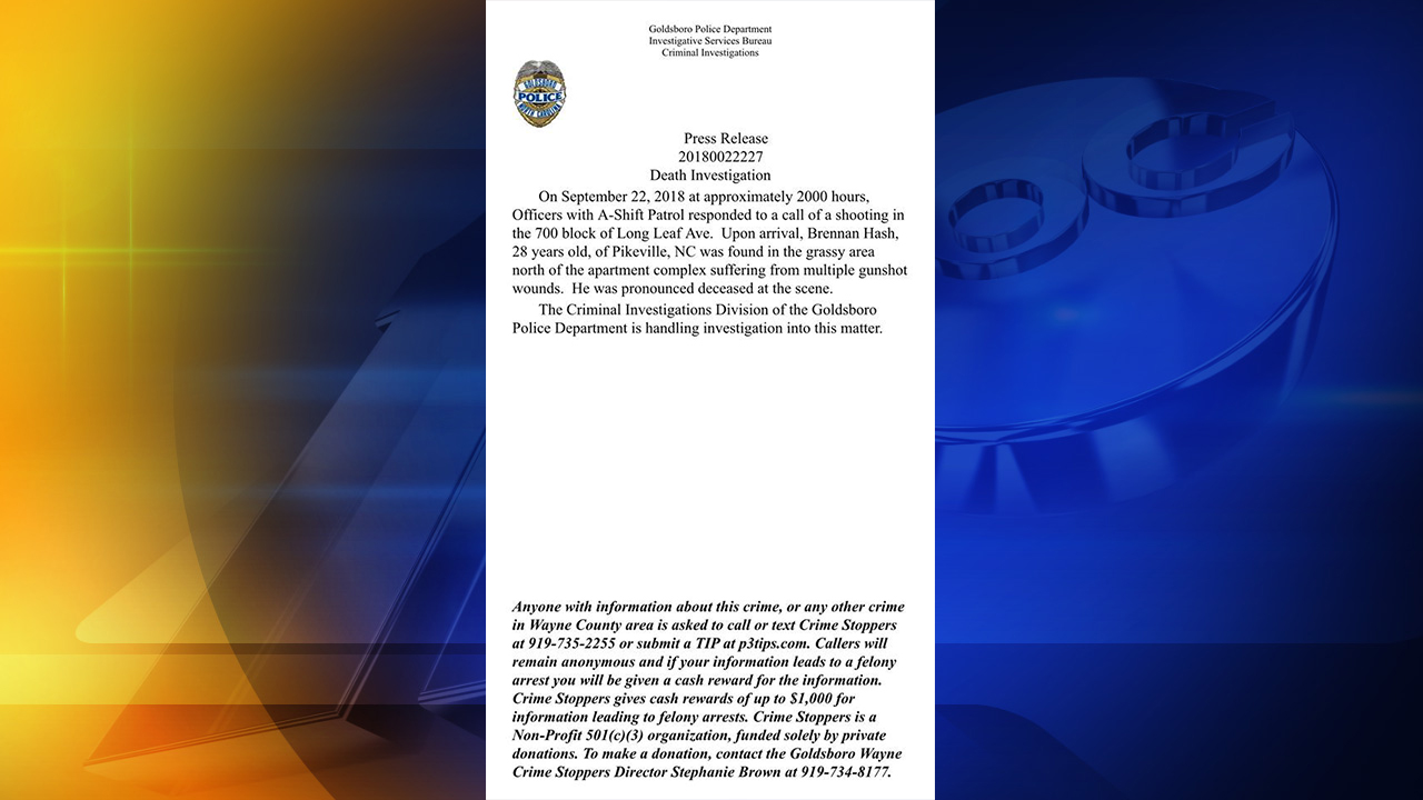 28-year-old man dies following Goldsboro shooting
