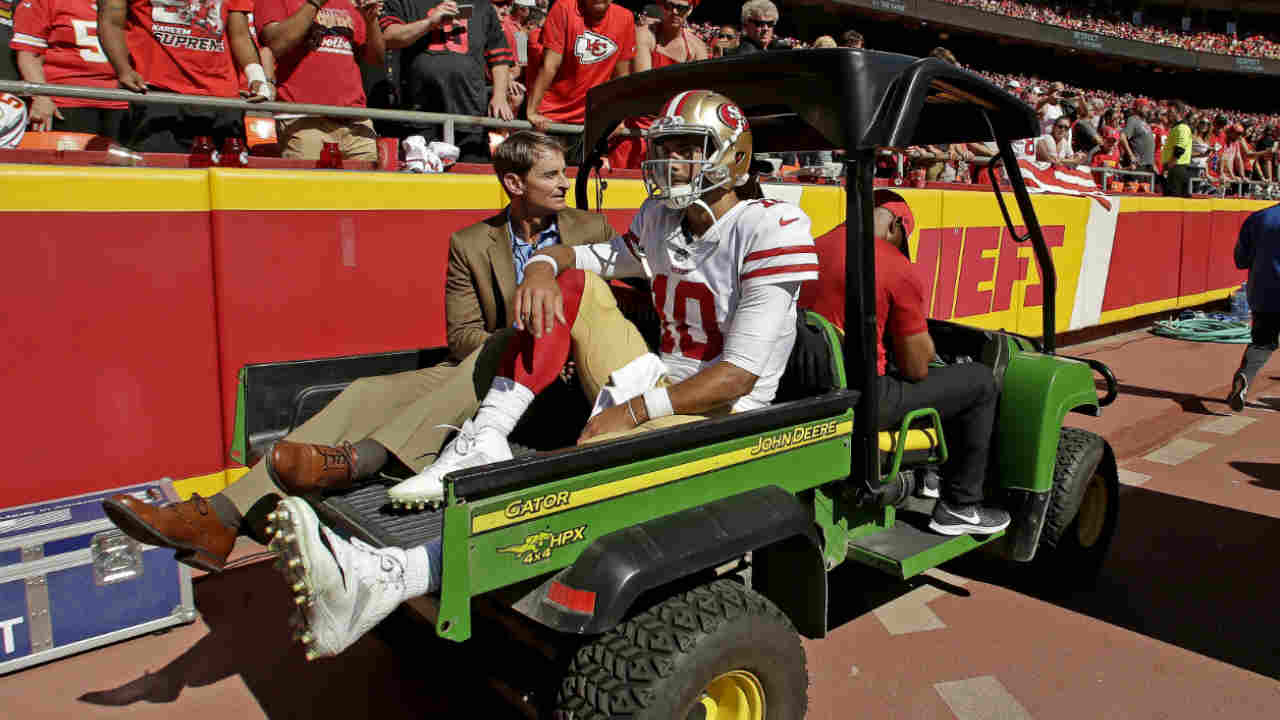 San Francisco 49ers confirm quarterback Jimmy Garoppolo has torn ACL