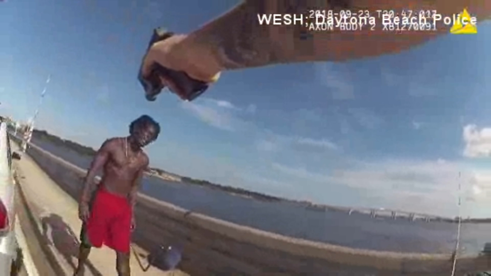 VIDEO Florida man accused of throwing another man off bridge ABC11