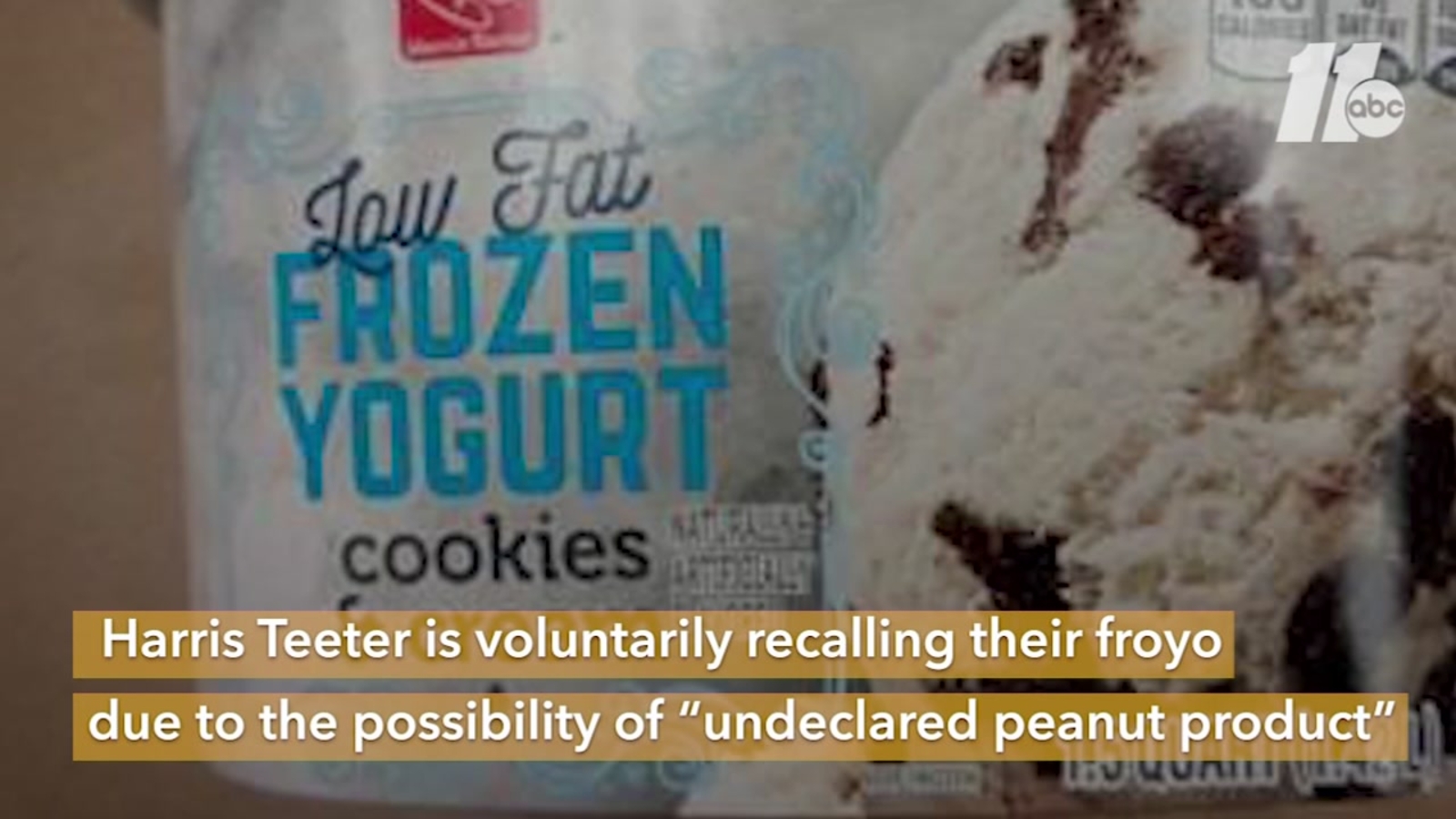Harris Teeter recalls frozen yogurt product because of peanut allergy