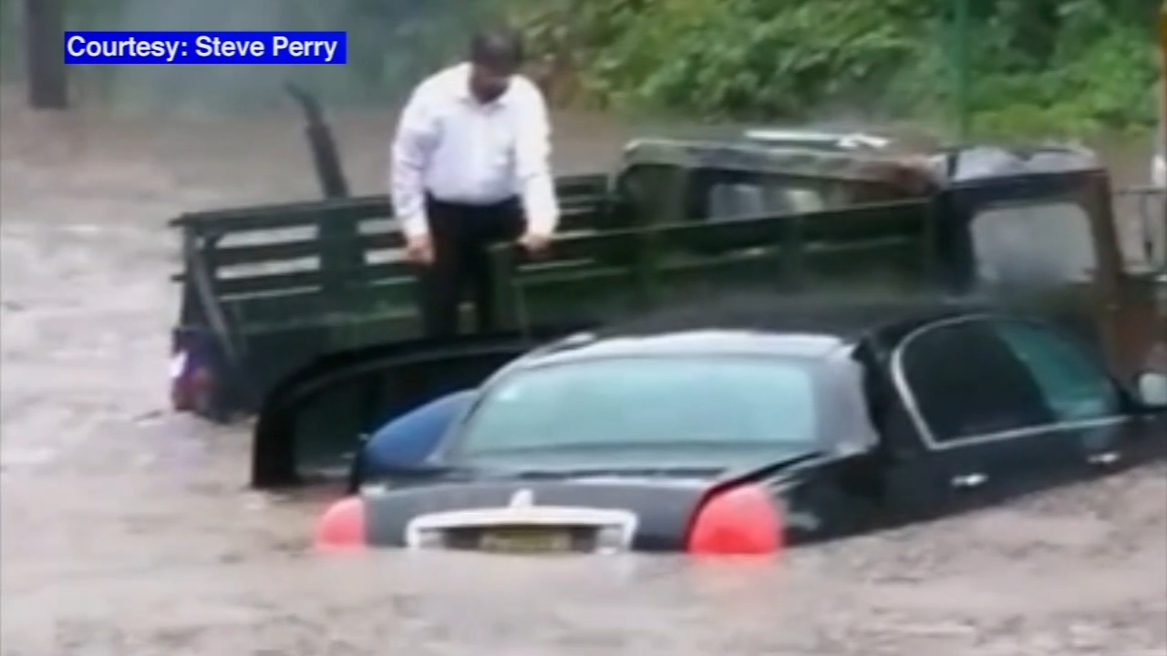 Cleanup underway after drenching rain causes severe flooding in New Jersey, Connecticut