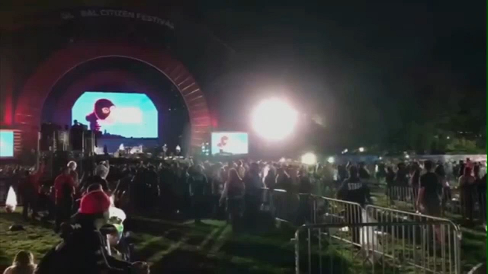 Loud gunshotlike noise causes chaos, scare at Global Citizen Festival