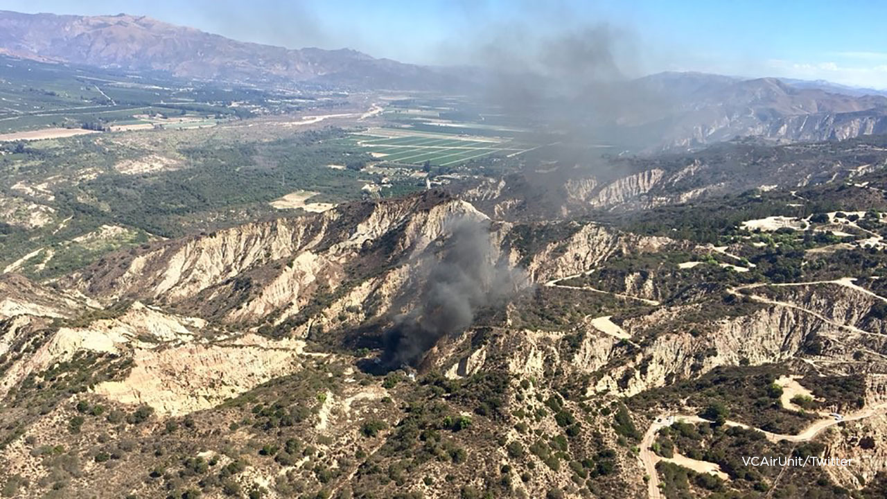 Firefighters knock down oil well fire in Santa Paula