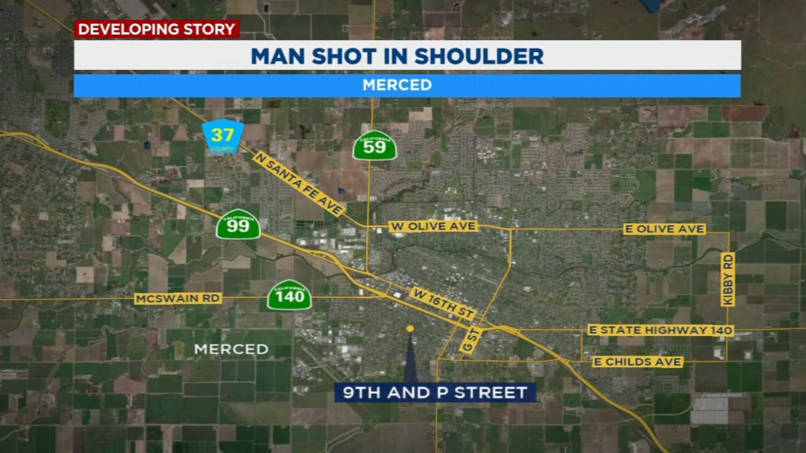 19-year-old man hospitalized after being shot in Merced - ABC30 Fresno