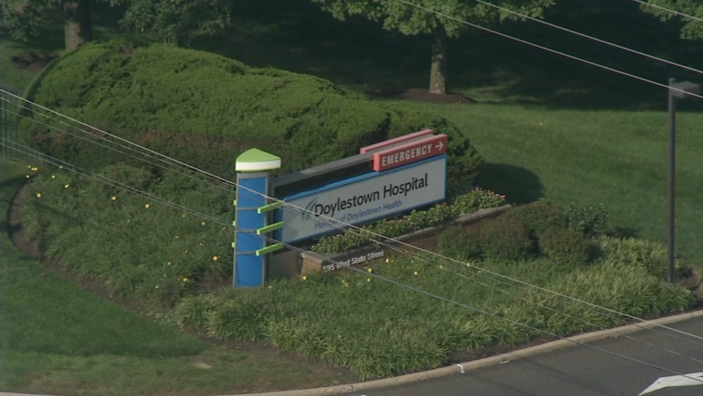 Chopper 6 over Doylestown Hospital