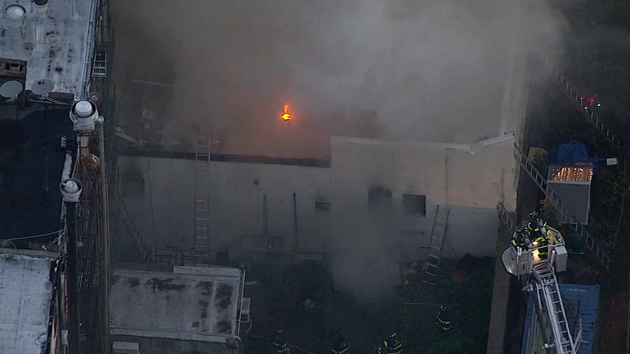 Stubborn fire tears through East Village apartment building - ABC7 New York