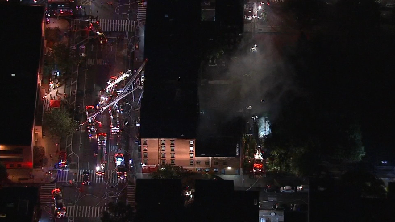 Stubborn fire tears through East Village apartment building - ABC7 New York