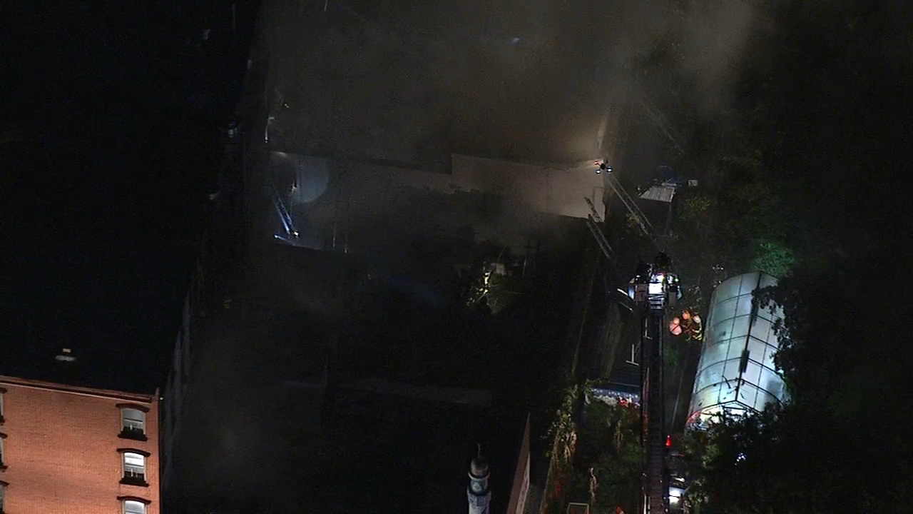 Stubborn fire tears through East Village apartment building - ABC7 New York