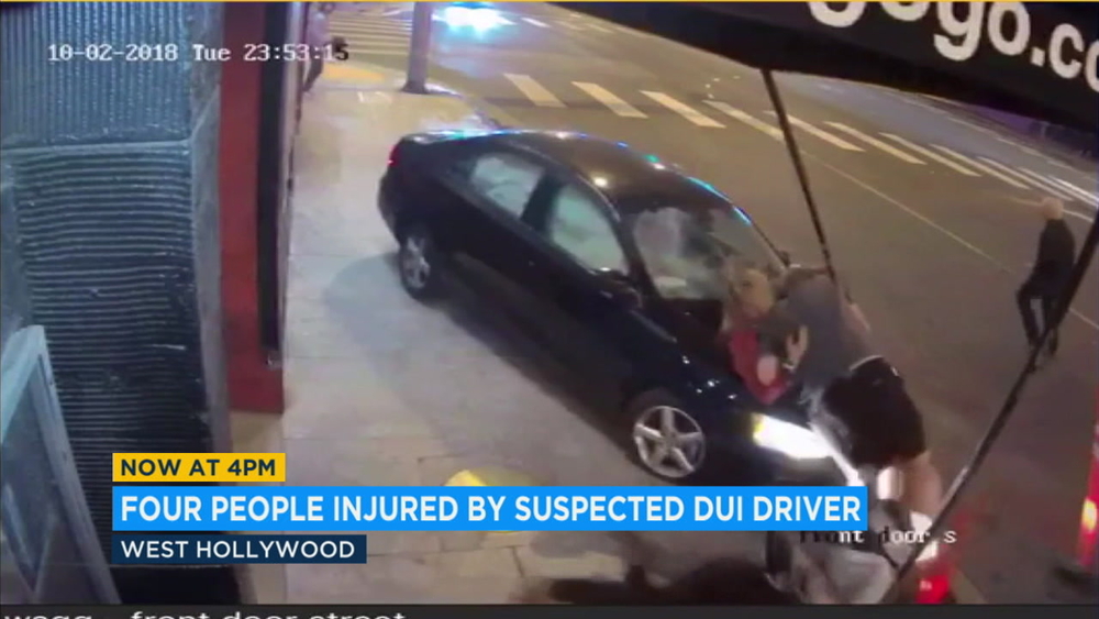 Whisky a Go Go crash: DUI suspect arrested after car strikes 4 people