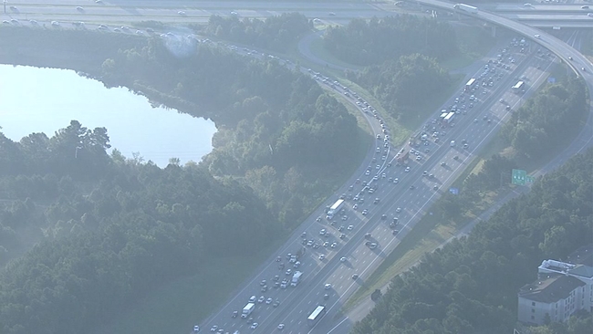 Crash causes backups on I-40 W near I-540 in Raleigh - ABC11 Raleigh-Durham