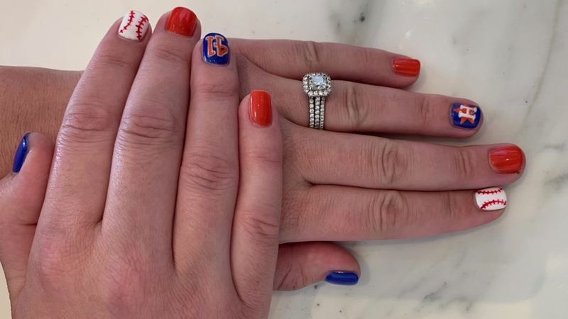 Houston Astros Nails Cute Lovely Nails In 2019 Baseball
