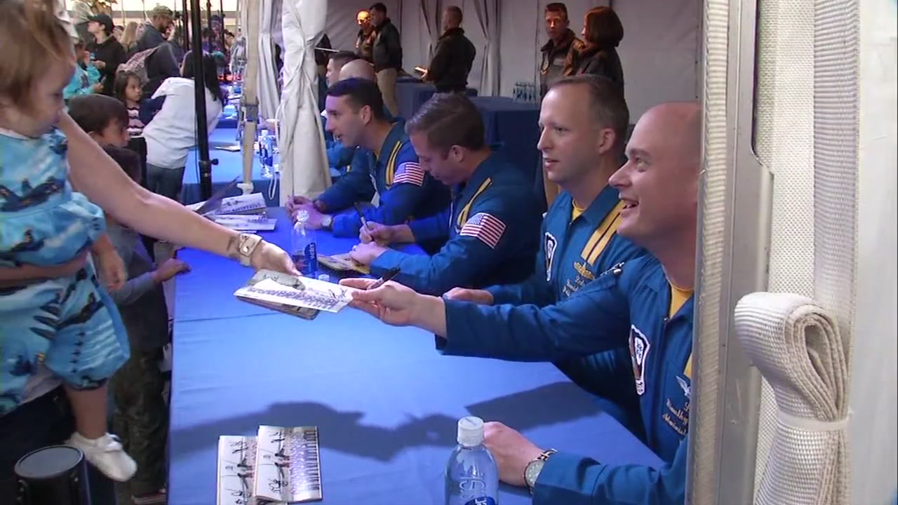 Blue Angels pilots meet fans at SF Fleet Week