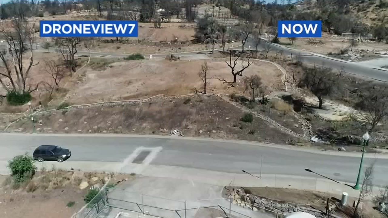 Santa Rosa neighborhood before and after the North Bay Fire