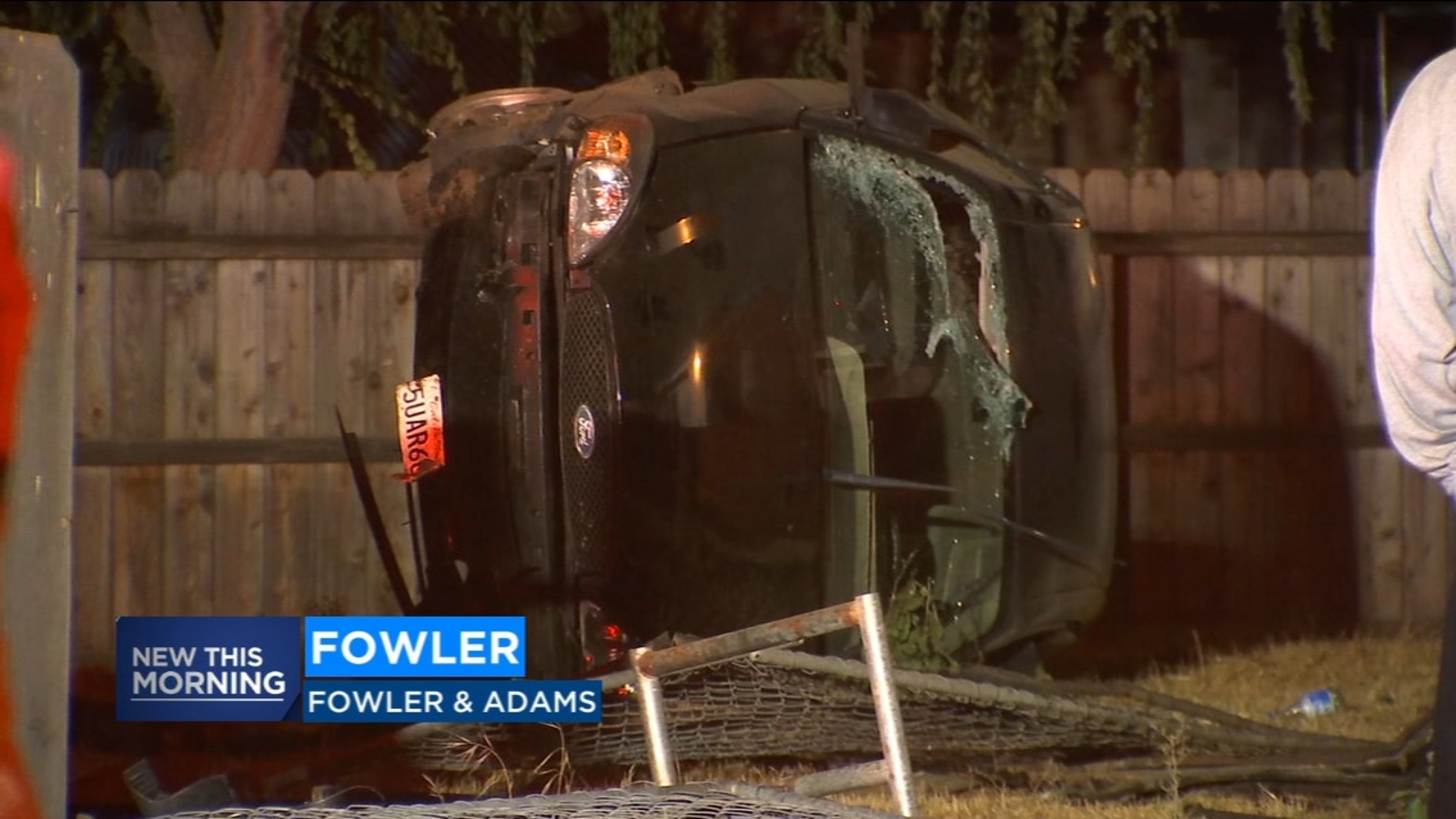 Car goes airborne, crashes into home fences in Fowler ABC30 Fresno