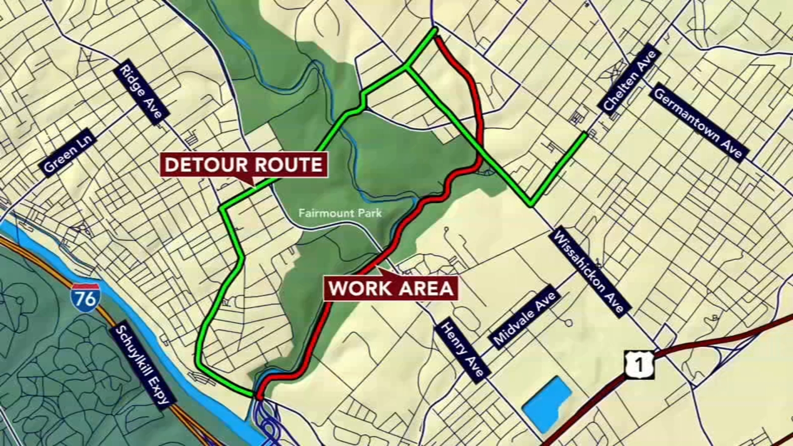 Lincoln Drive closures resume overnight Monday 6abc Philadelphia