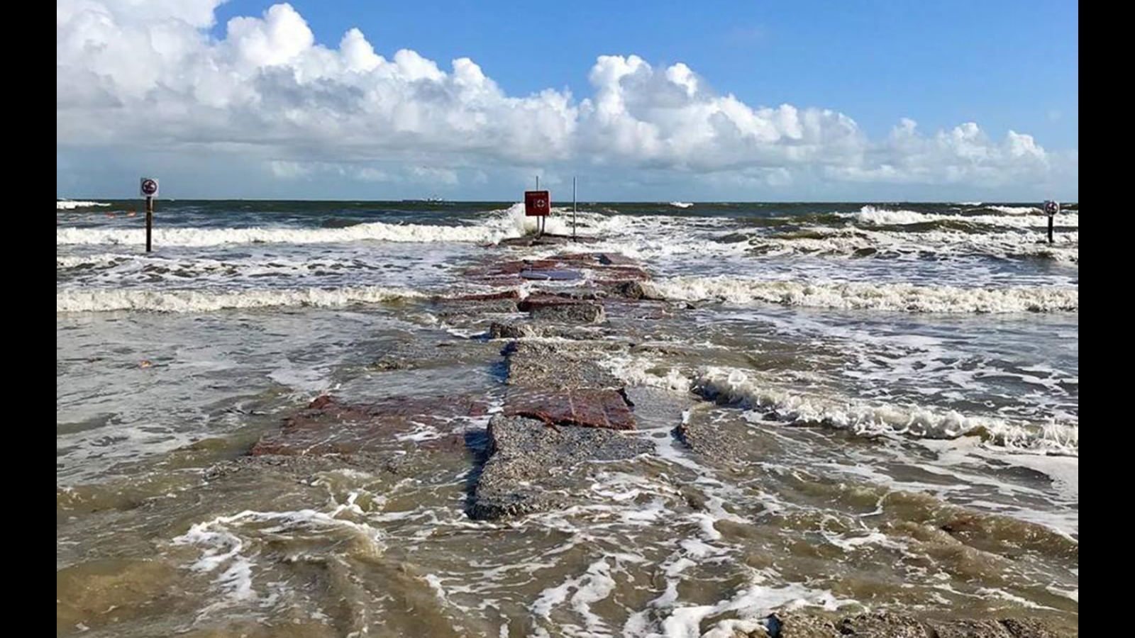 Hurricane Michael's storm surge brings high tides to Galveston County