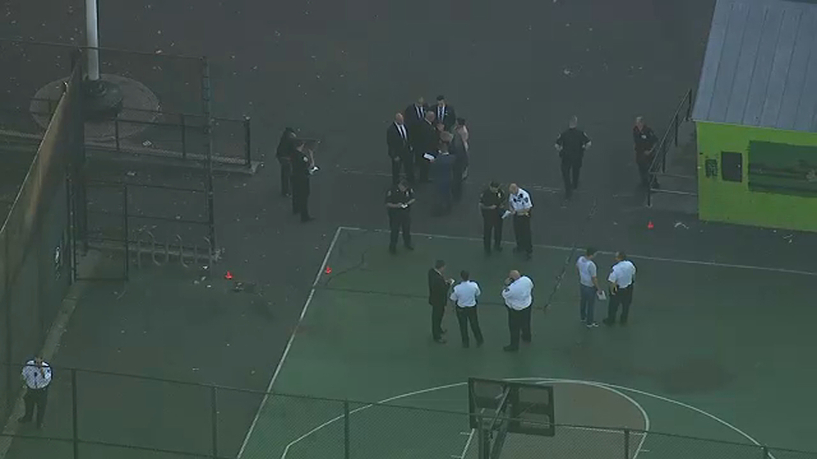 Video shows people fleeing after 2 shot on Bronx playground - ABC7 New York