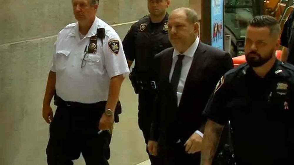Harvey Weinstein arrives at court