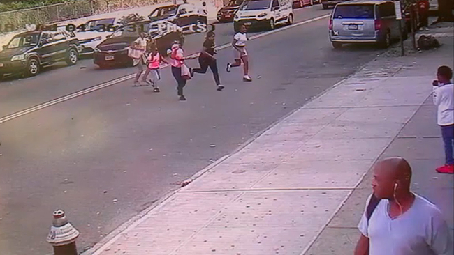 Video shows people fleeing after 2 shot on Bronx playground - ABC7 New York