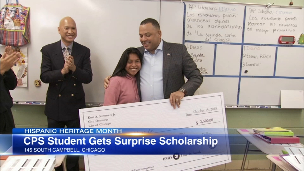 CPS senior given scholarship for Hispanic Heritage Month essay