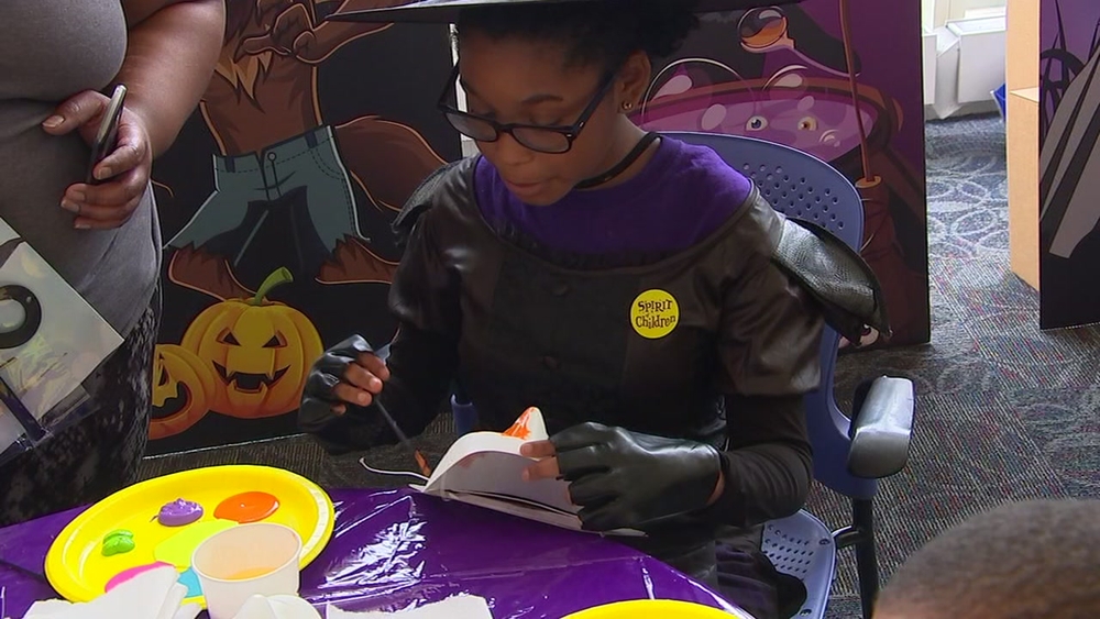 Halloween comes a little early at Duke Children's Hospital