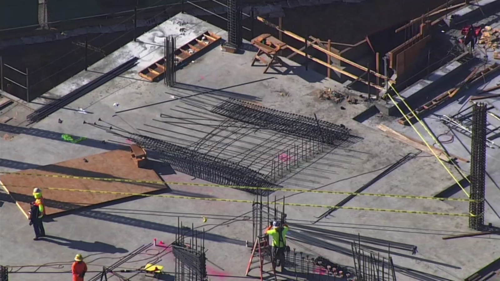 3 injured, 1 critically after 20 foot rebar tower falls in Fremont