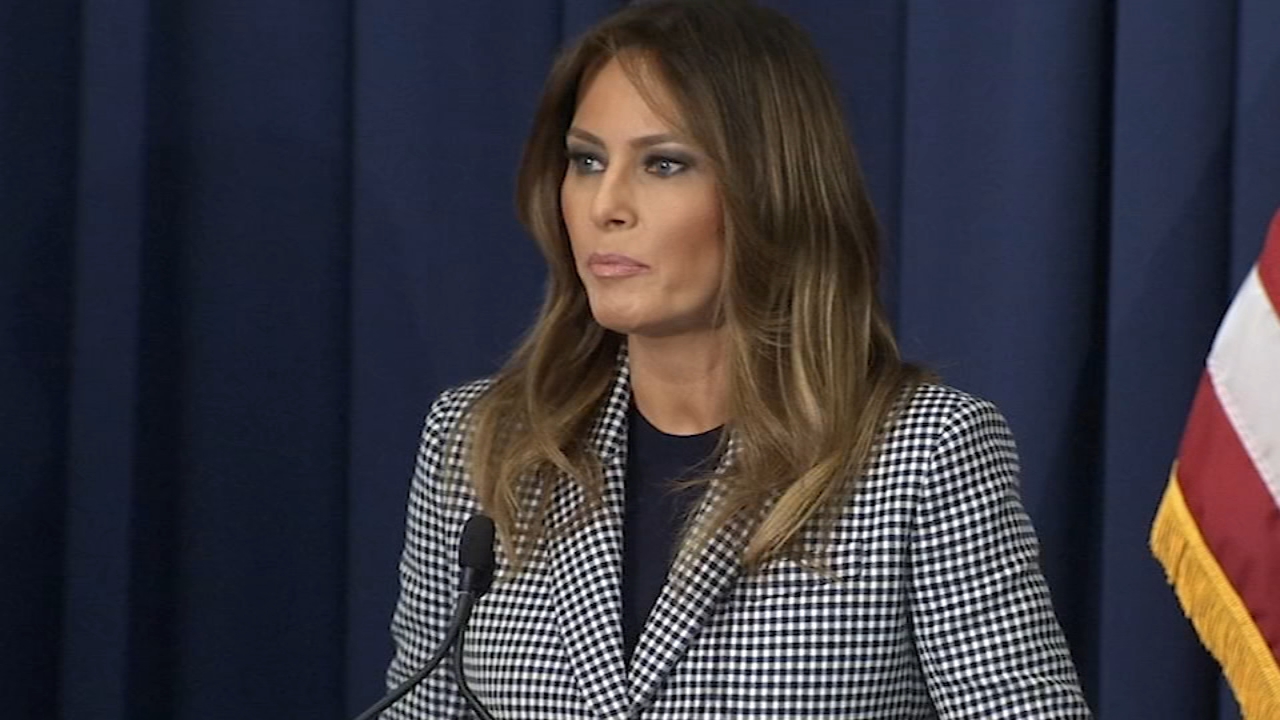 First Lady Melania Trump visits Philadelphia