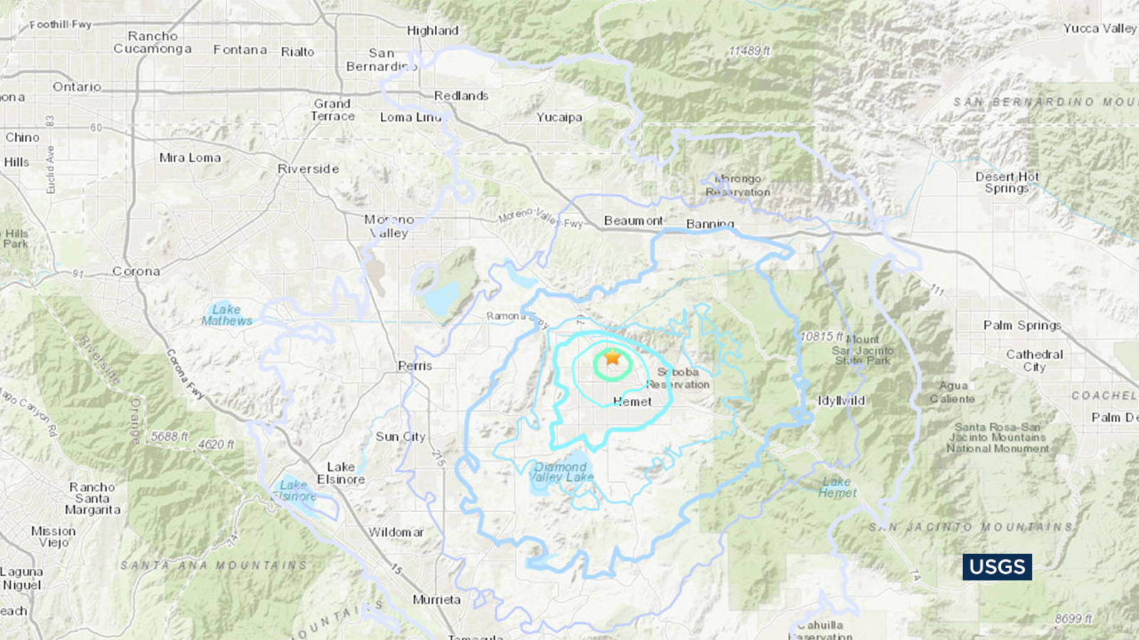 3.5 earthquake strikes Riverside County's San Jacinto area ABC7 Los
