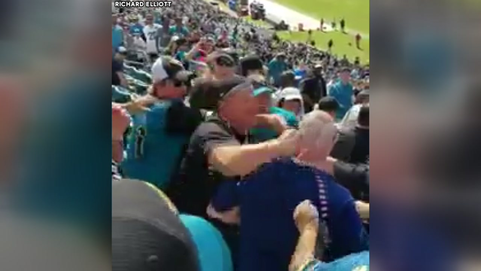 Houston Texans fan seen suckerpunched at Jaguars game in Jacksonville