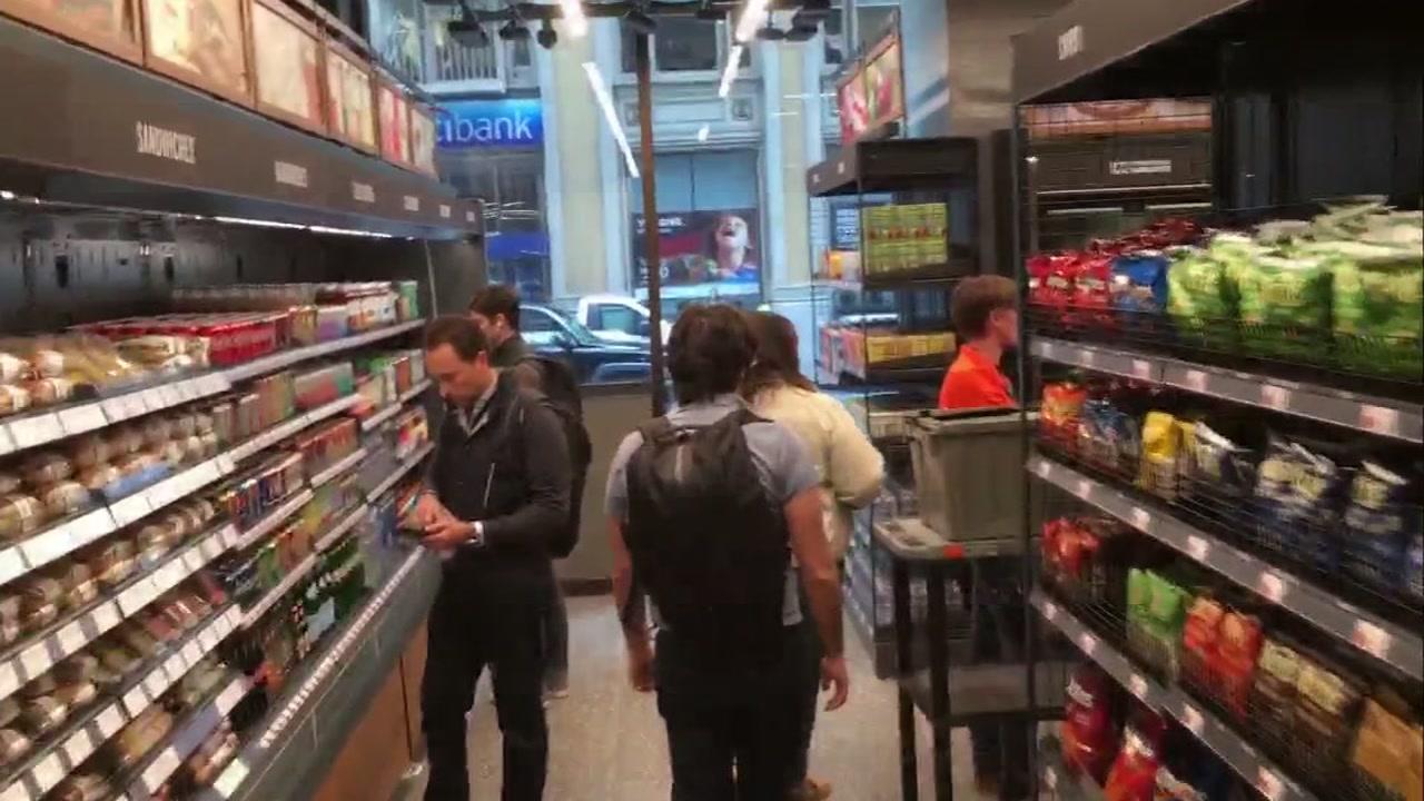 No cashiers - Amazon Go opens up first California store in SF