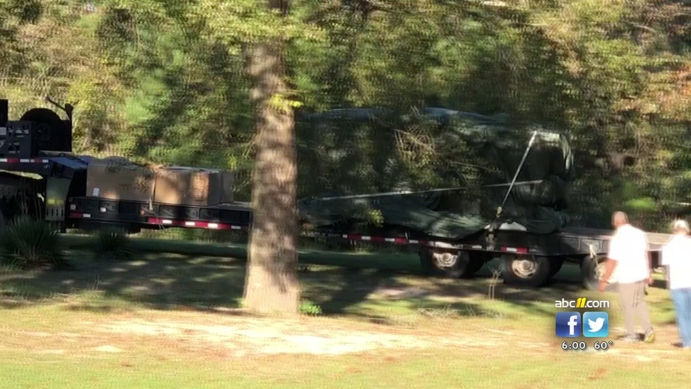 Military plane dropped a Humvee prematurely over a neighborhood in Harnett County